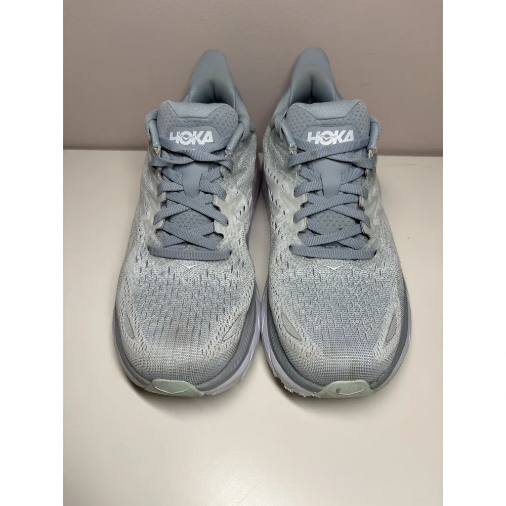 Hoka One One Clifton 8 Blue Fog‎ Running Training Shoes Women's - Size 7.5B